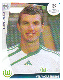 Edin Dzeko VfL Wolfsburg samolepka UEFA Champions League 2009/10 #140